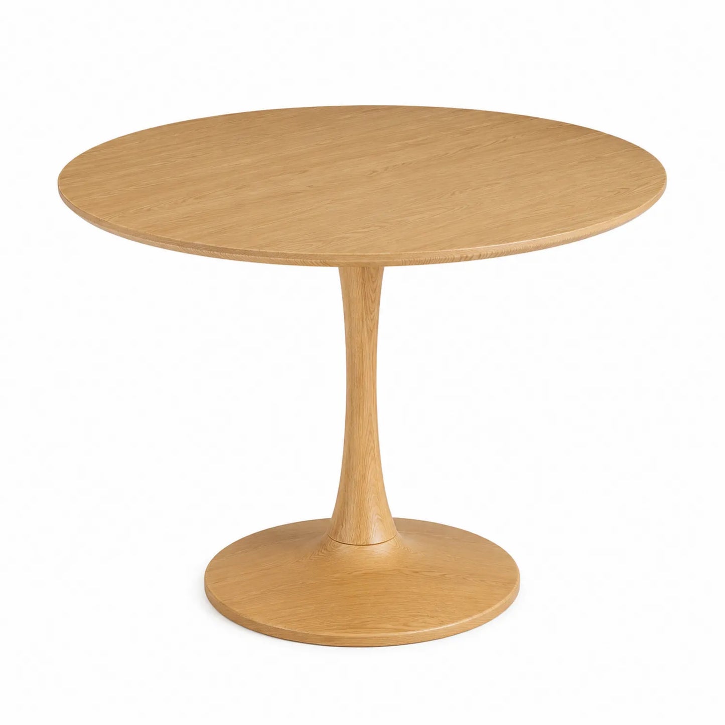 Table à manger ronde en chêne clair 100 cm