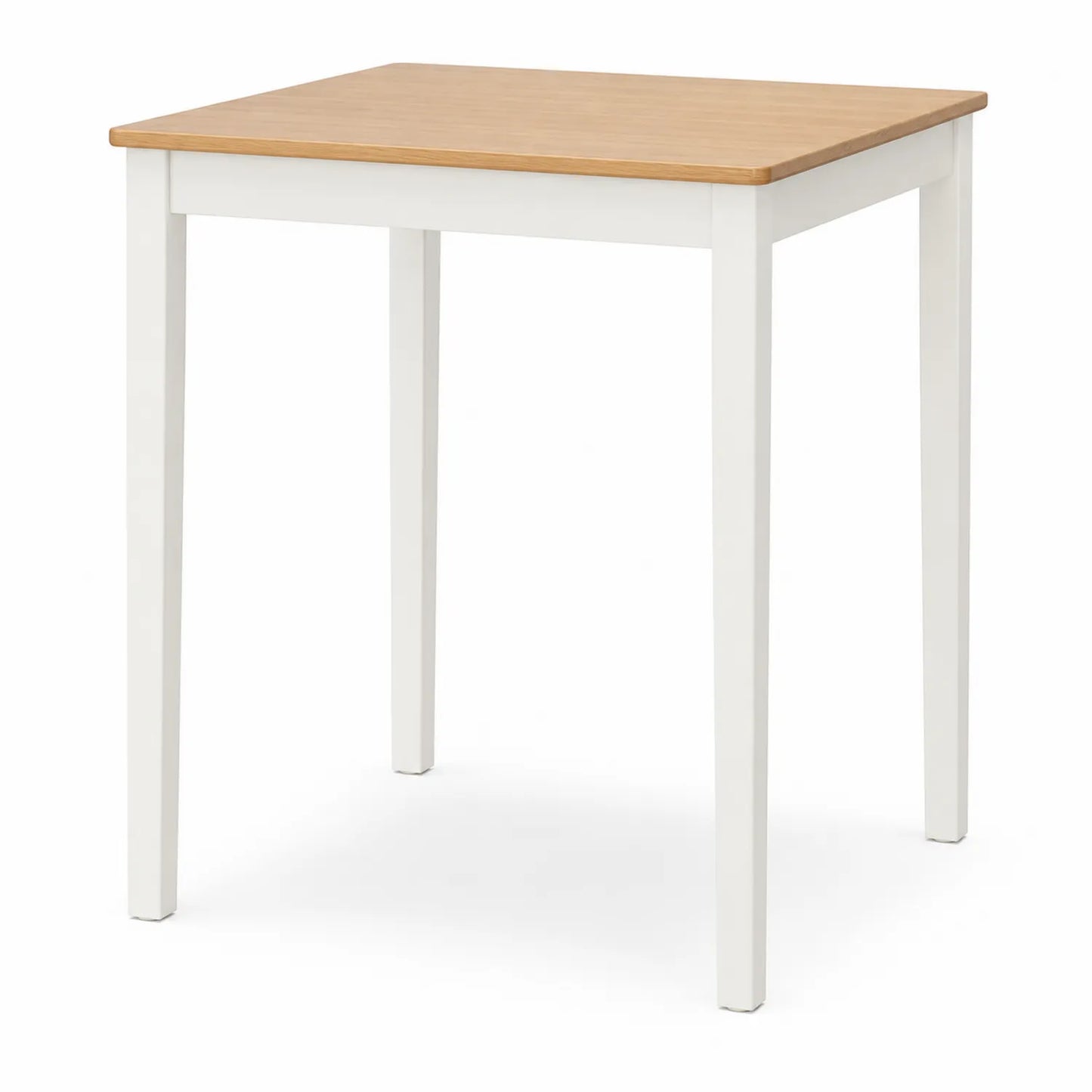 Table à manger en bois et MDF blanc 75x75x75 cm