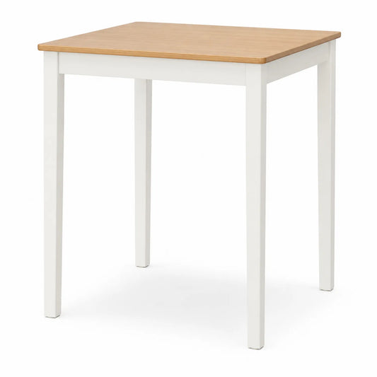 Table à manger en bois et MDF blanc 75x75x75 cm