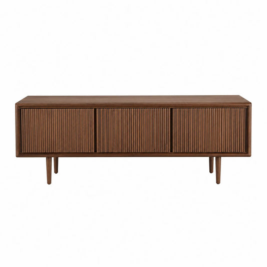 Meuble TV en Bois Massif Marron 180 cm